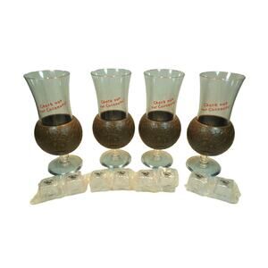 Check Out Our Coconuts 4 Malibu Rum Cocktail Style Plastic Glass 8 Faux Ice Cube